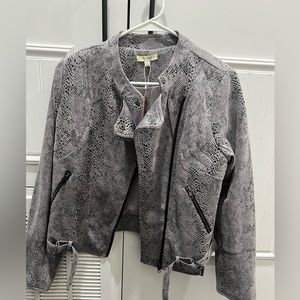 Snake print jacket